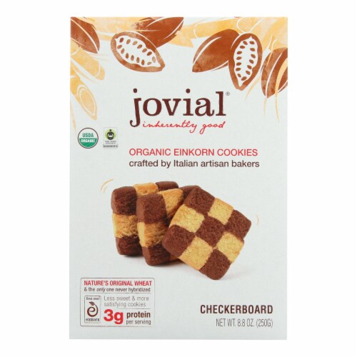 Jovial - Cookie - Organic - Einkron - Checkerboard - 8.8 oz - case of 12 Perspective: front
