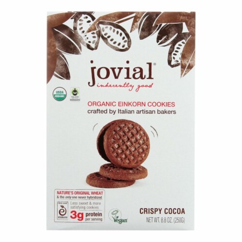 Jovial - Cookie - Organic - Einkorn - Crispy Cocoa - 8.8 oz - case of 12 Perspective: front