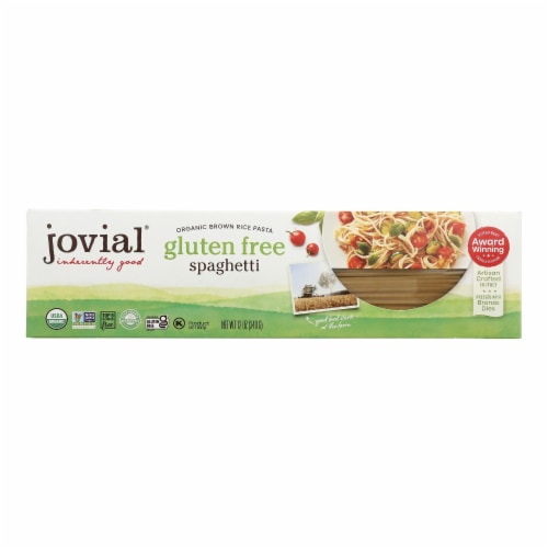 Jovial - Pasta - Organic - Brown Rice - Spaghetti - 12 oz - case of 12 Perspective: front