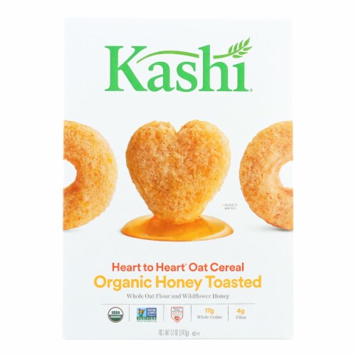 Kashi Cereal - Oat - Heart to Heart - Honey Toasted - 12 oz - case of 12 Perspective: front