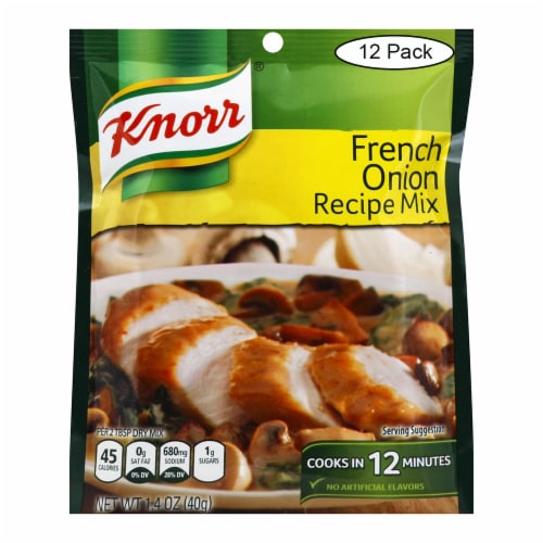 Knorr Recipe Mixes - French Onion - Case of 12 - 1.4 oz. Perspective: front