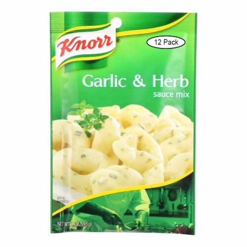 Knorr Sauce Mix - Garlic and Herb - 1.6 oz - Case of 12 Perspective: front
