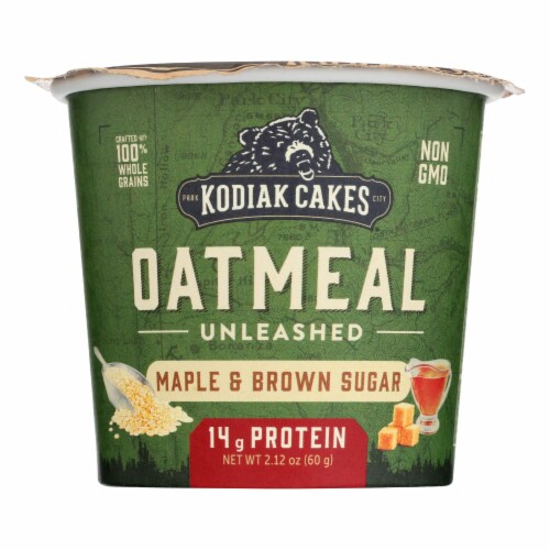 Kodiak Cakes Oatmeal - Case of 12 - 2.12 oz. Perspective: front