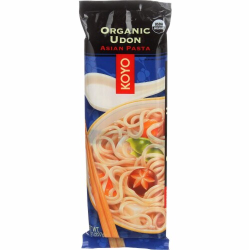 Koyo Organic Udon Noodles - Case of 12 - 8 oz. Perspective: front