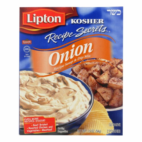 Lipton Kosher Recipe Secrets Onion Soup - Case of 12 - 1.9 oz. Perspective: front