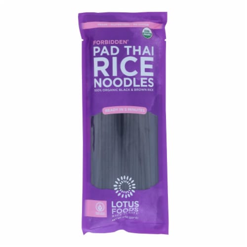 Lotus Foods Noodles - Organic - Forbidden Pad Thai - Case of 8 - 8 oz. Perspective: front