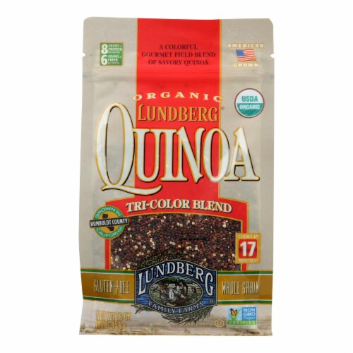 Lundberg Family Farms Organic Quinoa - Tri-Color - Case of 6 - 1 lb. Perspective: front