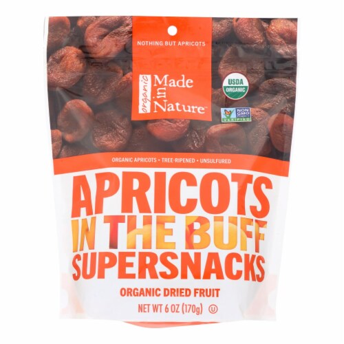 Made In Nature Apricots Organic Dried Fruit - Case of 6 - 6 oz. Perspective: front