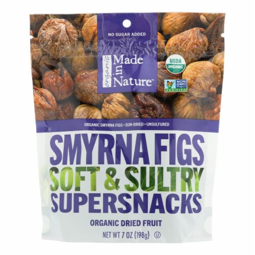 Made In Nature Dried Smyrna Figs - Case of 6 - 7 oz. Perspective: front