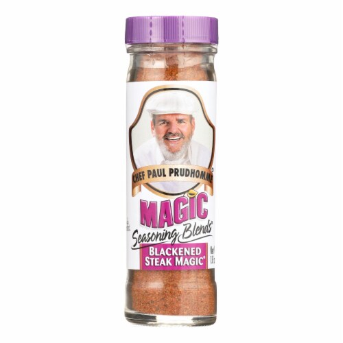 Chef Paul Prudhommes Magic Seasoning Blends - Blackened Steak Magic - 1.8 oz - Case of 6 Perspective: front