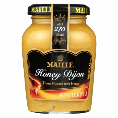 Maille Mustard Dijon with Honey - Case of 6 - 8 oz. Perspective: front