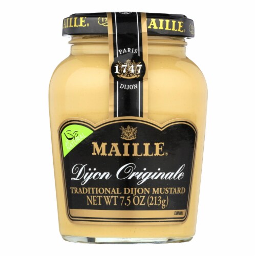 Maille Mustard - Dijon - Origale - Natural - Traditional - 7.5 oz - case of 6 Perspective: front