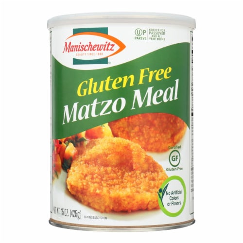 Manischewitz - Matzo Meal - Gluten Free - Case of 12 - 15 oz. Perspective: front