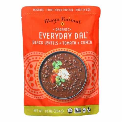 Maya Kaimal - Organic Everyday Dal - Black Lentil Tomato Cumin - CS of 6 -10 oz. Perspective: front