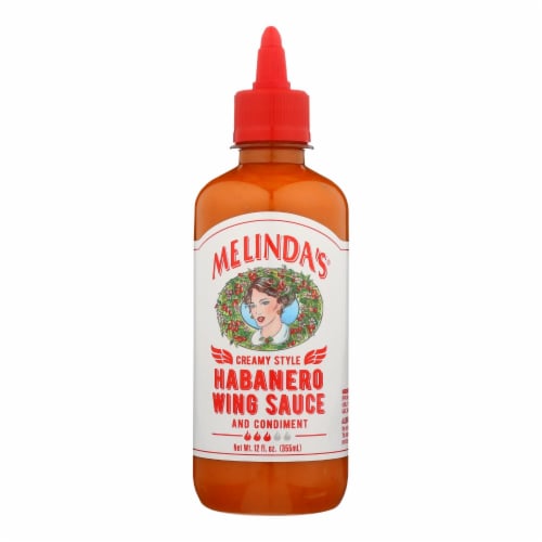 Melinda's - Wing Sauce Creamy Habanero - Case of 6 - 12 oz. Perspective: front