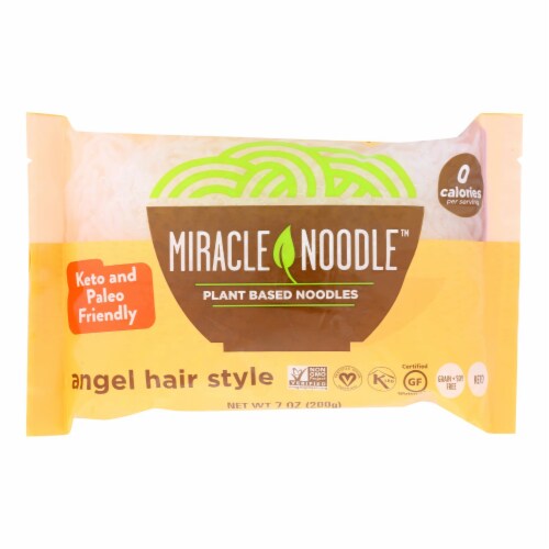 Miracle Noodle Pasta - Shirataki - Miracle Noodle - Angel Hair - 7 oz - case of 6 Perspective: front