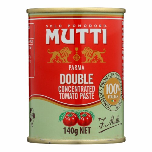 Solo Pomodoro Mutti Parma, Double Concentrated Tomato Paste - Case of 12 - 4.9 oz. Perspective: front