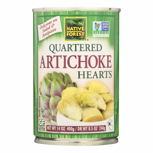 Native Forest Quartered Artichoke Hearts - Case of 6 - 14 oz. Perspective: front