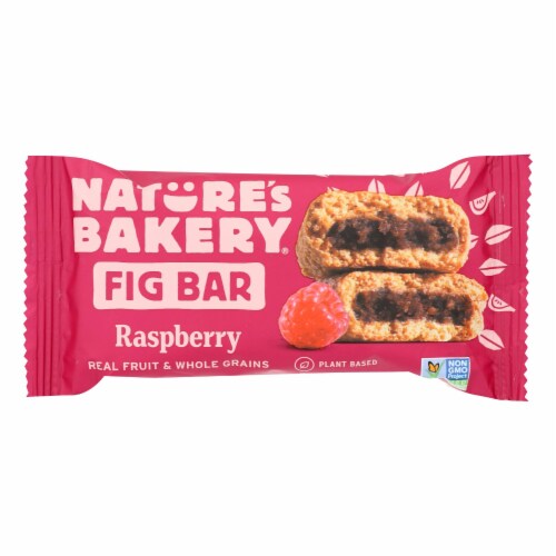 Nature's Bakery Stone Ground Whole Wheat Fig Bar - Raspberry - 2 oz - Case of 12 Perspective: front