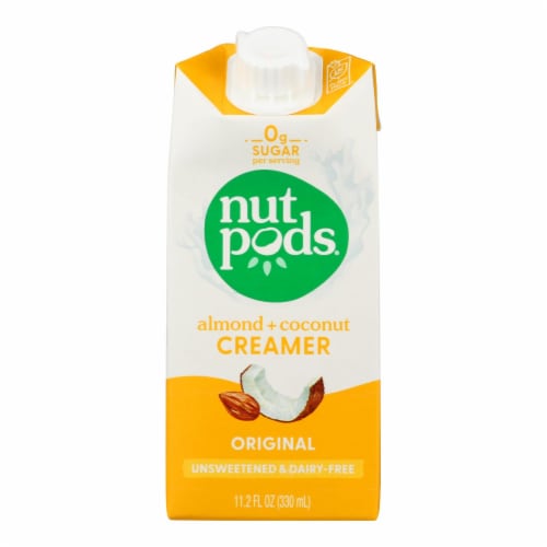 Nutpods - Non-Dairy Creamer Original Unsweetened - Case of 12 - 11.2 fl oz. Perspective: front