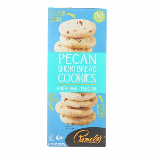 Pamela s Products Cookies Pecan Shortbread Gluten Free