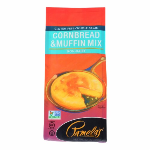 Pamela's Products - Cornbread and Muffin - Mix - Case of 6 - 12 oz. Perspective: front
