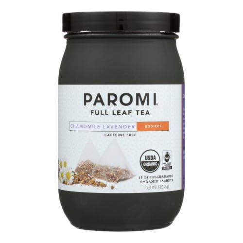 Paromi Tea - Organic - Roobios - Chamomile Lavender - Case of 6 - 15 BAG Perspective: front