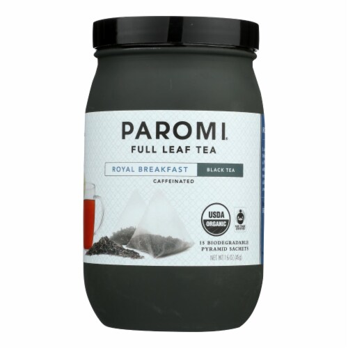 Paromi Tea Organic Paromi Royal Breakfast Tea - Case of 6 - 15 count Perspective: front