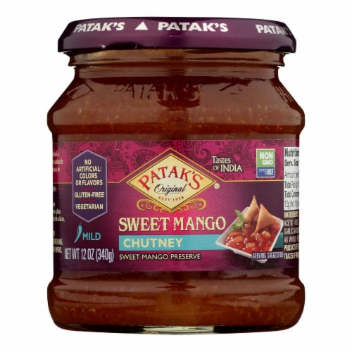 Pataks Chutney - Sweet Mango - Mild - 12 oz - case of 6 Perspective: front