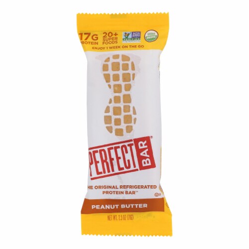 Perfect Bar Peanut Butter Bar - Case of 8 - 2.5 oz. Perspective: front