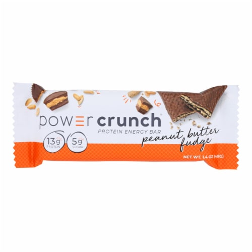 Power Crunch Peanut Butter Fudge Bar - Case Of 12 - 1.4 Oz. Perspective: front