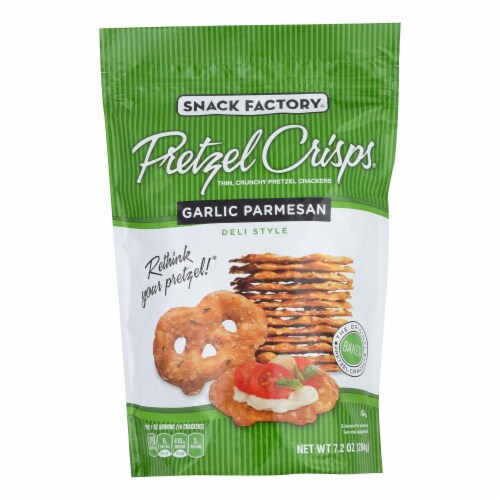 Snack Factory Garlic Parmesan Pretzel Crisps Perspective: front