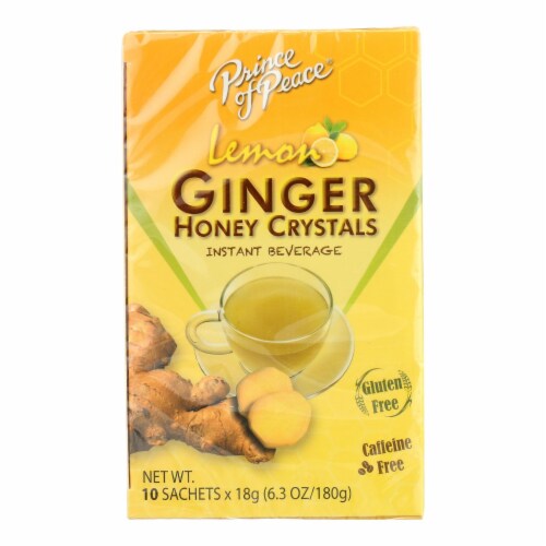 Prince Of Peace - Tea Instant Lemon Ginger Honey Cry - Case of 6-10 BAG Perspective: front