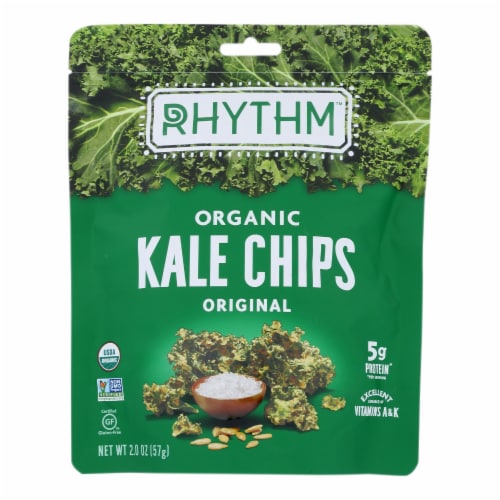 Rhythm Superfoods Original Organic Kale Chips Perspective: front