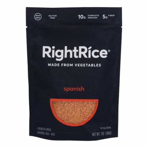Right Rice - Made From Vegetables - Spanish - Case of 6 - 7 oz. Perspective: front