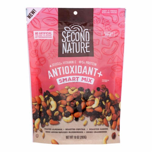 Second Nature - Nut Medley Antioxident Smart Mix - Case of 6-10 oz. Perspective: front