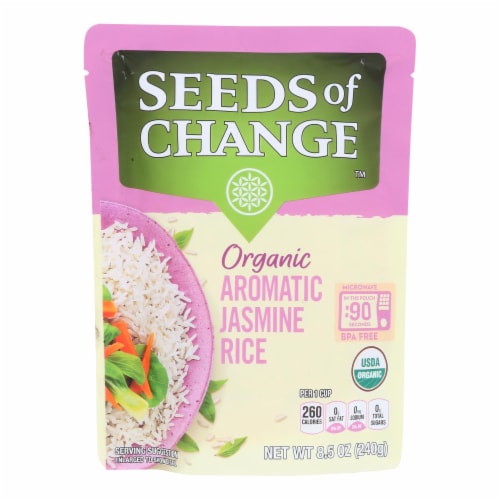 Seeds Of Change - Rice Aromatic Jasmine - Case of 12 - 8.5 oz. Perspective: front