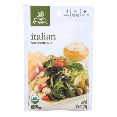 Simply Organic Italian Salad Dressing Mix - Case of 12 - 0.7 oz. Perspective: front
