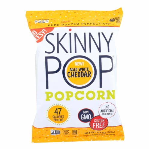 SkinnyPop Aged White Cheddar Popcorn Perspective: front