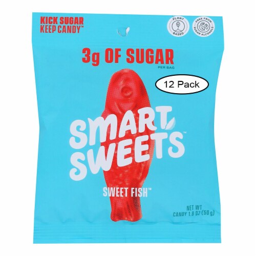 Smartsweets - Gummy Sweet Fish - Case of 12 - 1.8 oz. Perspective: front