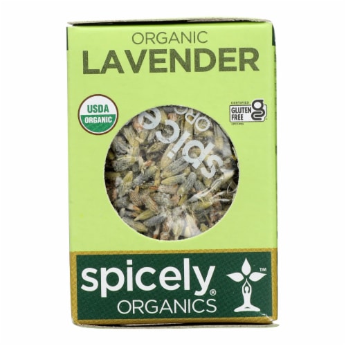 Spicely Organics - Organic Lavender - Case of 6 - 0.1 oz. Perspective: front
