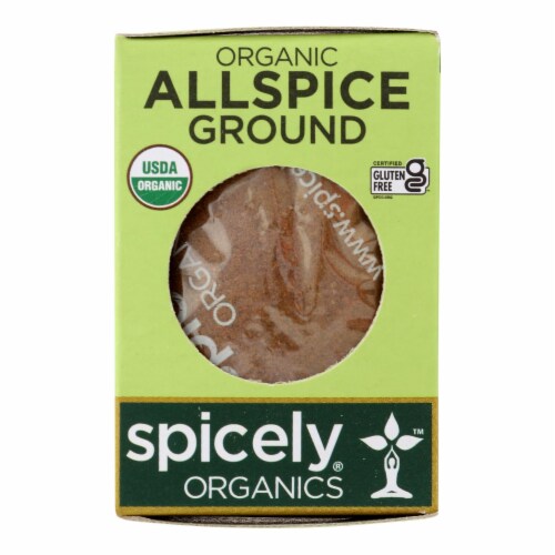 Spicely Organics - Organic Allspice - Ground - Case of 6 - 0.45 oz. Perspective: front