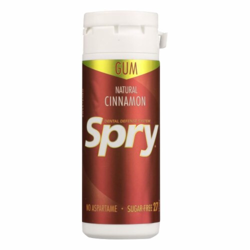 Spry All Natural Cinnamon Chewing Gum  - Case of 6 - 27 CT Perspective: front