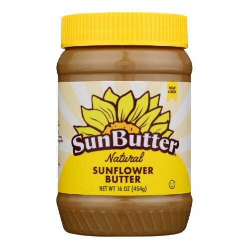 Sunbutter Sunflower Butter - Natural - Case of 6 - 16 oz. Perspective: front
