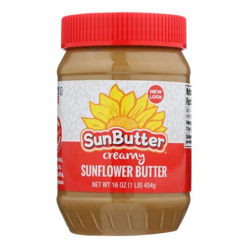 Sunbutter Sunbutter - Creamy - Case of 6 - 16 oz. Perspective: front