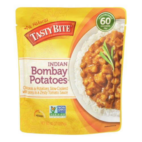 Tasty Bite Entree - Indian Cuisine - Bombay Potatoes - 10 oz - case of 6 Perspective: front
