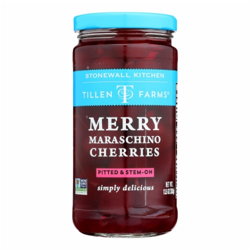 Tillen Farms - Cherries Maraschino - Case of 6-13.5 oz. Perspective: front