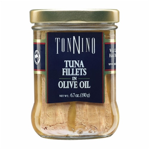 Tonnino Tuna Fillets - Olive Oil - Case of 6 - 6.7 oz. Perspective: front