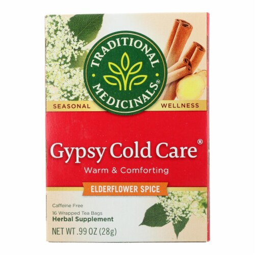 Traditional Medicinals Gypsy Cold Care Herbal Tea - 16 Tea Bags - Case of 6 Perspective: front