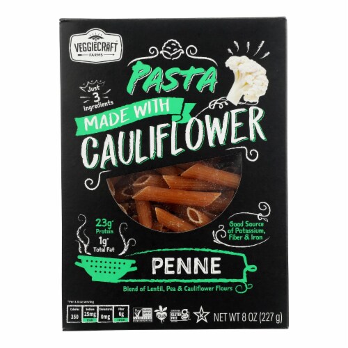 Veggiecraft - Pasta Penne Cauliflower - Case of 12-8 oz. Perspective: front